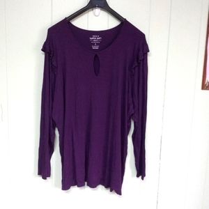 Torrid super soft knits top purple womens sz Torrid 5